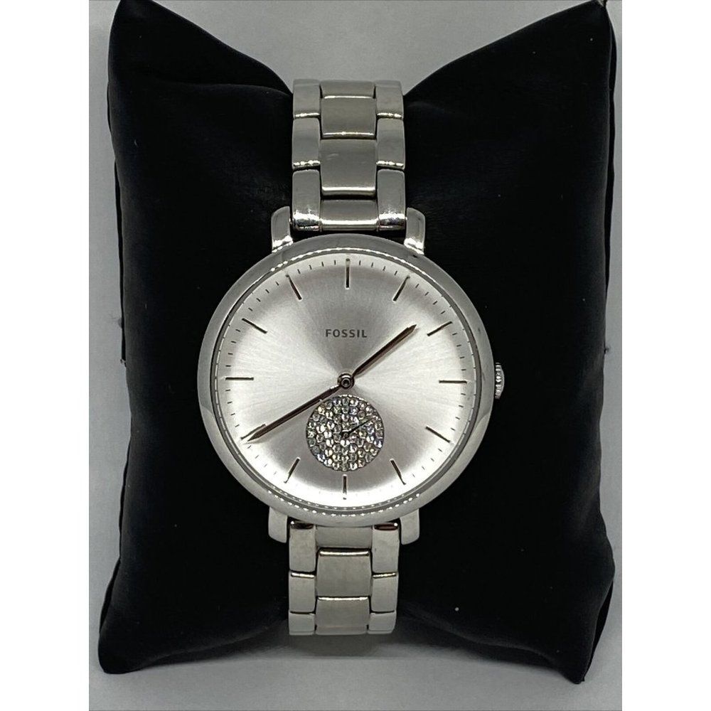 Fossil ES4437 Womens Stainless Steel Analog Silver